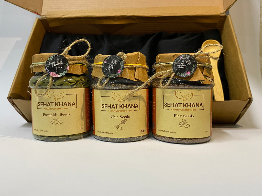 Chia+ Pumpkin + Flex Seeds - Pack of 3